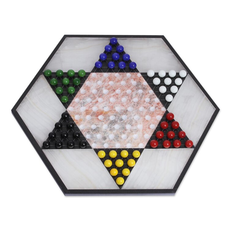 Marble chinese checkers clearance set